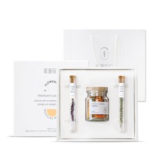 Kkokdam 乾燥花茶組, 金盞花茶+榕花茶棒+艾草茶棒+購物袋, 1組