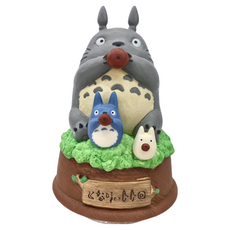 TOTORO 陶瓷音樂鈴/音樂盒, 灰色 + 綠色 + 棕色