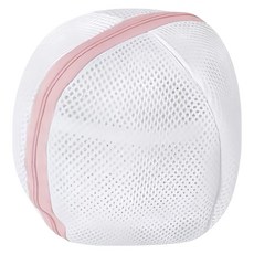 葉子小舖 加厚對開內衣洗衣袋, 粉色, 1個