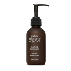 john masters organics 玫瑰泡沫潔顏露 含玫瑰和菩提花 112ml 中性及乾性肌膚適用 可作眼部卸妝液使用, 1瓶