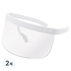 컴스 안구보호 투명안경 얼굴 가리개 보호구 페이스쉴드 가림막 IF669, 2개