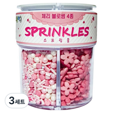 체리블로썸 스프링클 믹스 4종, 68g, 3세트