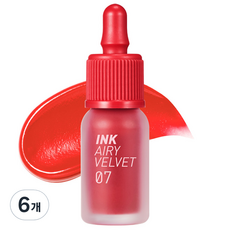 페리페라 잉크 더 에어리 벨벳 립틴트, 7호 심장폭격, 6개