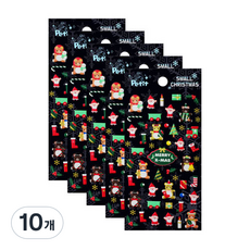 Petit 季節貼紙 冬季 迷你聖誕 DA5421, 10個, 混色