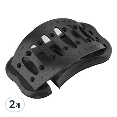 피티즘 고급형 목 허리 스트레칭 마사지 바른자세 블랙, 2개