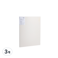 누사인 파스텔 모던 클리어 파일 40매, 3개, 베이지