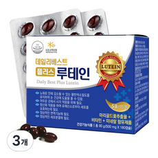데일리베스트 플러스 루테인 90g, 3개, 180정
