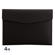 Dong-A PMS A4文件 皮革手拿包, 黑色, 4個