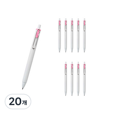 Uni 三菱 ball One 中性墨水筆 0.5mm, 淺粉紅色, 20個