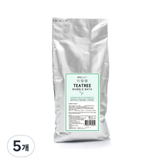 바스참 사해소금 버블바스 거품 입욕제 티트리 리필용, 1kg, 5개