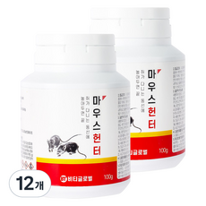 모스헌터 마우스헌터 살서제 블럭, 22개입, 12개