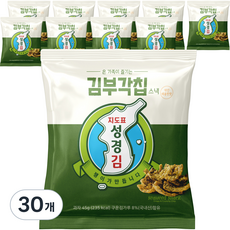 지도표성경김 김부각칩, 45g, 30개