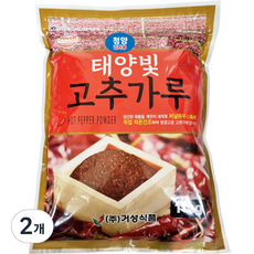 태양빛 고추가루 중국산 청양매운맛 김치 깍두기용, 1kg, 2개
