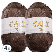 CheongsongTteugaesil Calli 編織線, 4個, 栗色
