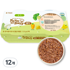 팜투베이비 레디 실온이유식 후기, 알밤단호박죽, 110g, 12개
