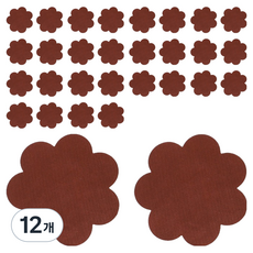 Potenkit OPP袋 簡易胸貼 棕色 7.5 x 7.5 cm 10入, 12個