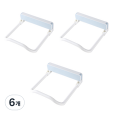 리빙다 대형 대야 거치대, 블루, 6개