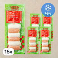 쿠즈락 소스담은 소떡소떡 피자맛 (냉동), 134g, 15개