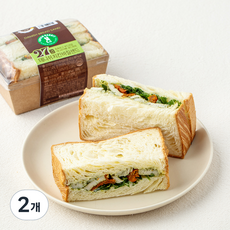 그린래빗 데니쉬치킨바질샌드, 120g, 2개