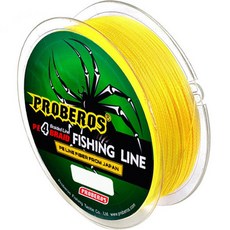 Focus Fishing Premier PE 4股編織釣魚線, 黃色