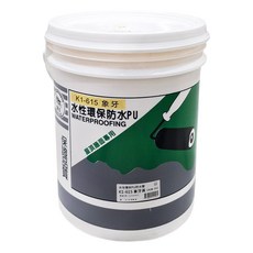 KINGCAT 貓王油漆 水性環保PU防水膠, 象牙黃, 1桶, 18.92L
