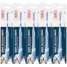 DING DONG PET 寵物貓狗牙刷 基本款, 單一顏色, 5個