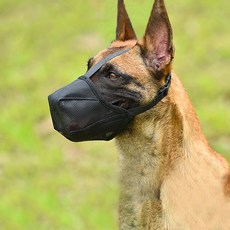 Lanboer 中大型犬網眼嘴套 XL, 黑色, 1個