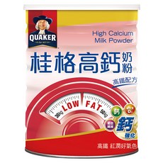 QUAKER 桂格 高鈣奶粉高鐵配方, 750g, 1罐