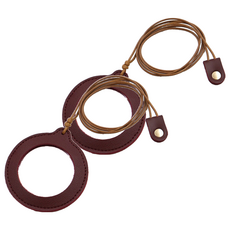 Dr.Feliz-J 便攜式皮革項鍊放大鏡 酒紅色, 2個