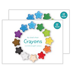 ARTMORE 幼兒用 Stella 彩色鉛筆蠟筆, 2個, 12色