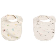 withorganic 印花圍兜2件組 7號