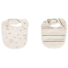 withorganic 印花圍兜2件組 8號