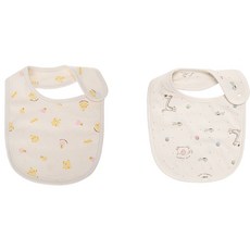 withorganic 印花圍兜2件組 23號