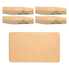 O-ON DIY牛皮空白單字卡, 牛皮紙色, 100張, 4盒