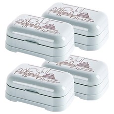 THE ZAKKA 北歐素描肥皂盒, 藍色, 4個