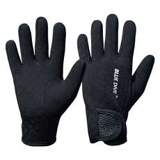 BLUE DIVE Neoprene 潛水手套 1.5mm 潛水/衝浪/溯溪/SUP適用 GV02, 黑色, 1雙