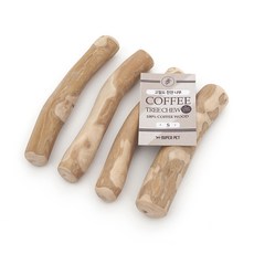 DOG-i 原木咖啡樹磨牙狗狗玩具, 4個, 混色