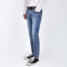 Guystory 男士大尺碼彈力直筒版型Cafela牛仔褲