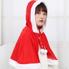 피앤비유니티 크리스마스 모자 망토, 혼합색상, 1개