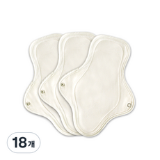 eechae 素色棉布衛生棉, 1件, 18個, 大型