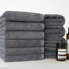 SOFT TOUCH 純棉飯店毛巾, 石灰色, 10個