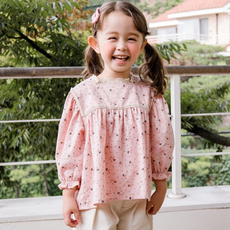 Bebezoo 女童縮褶女式襯衫