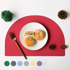 ade.l Slim系列 矽膠餐墊, 386*268mm, Coral Red, 1組