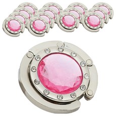 Life Plus 水晶便攜式掛包鉤, 愛戀粉, 15個