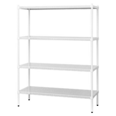 dayneeds 日需百備 極致美學 烤漆架 90 x 35 x 150cm 白色, 4層