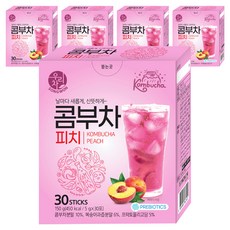 우리차 피치 콤부차, 5g, 30개입, 5개