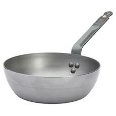 de Buyer 畢耶 原礦蜂蠟系列 單柄深煎炒鍋 適用IH爐, 24cm, 1個