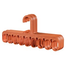 9孔多功能衣架, 10個, 橘色