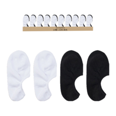 Sockpiens 男款絕對不脫落腳尖加固隱形襪 10雙組