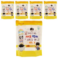 韓味不二 兒童海苔酥 蝦&鯷魚味 10g*15, 150g, 5袋